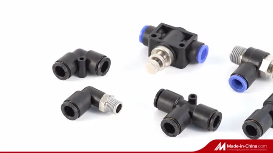 Factory Straight Quick Hose Pipe Compact Push in Pneumatic Fittings